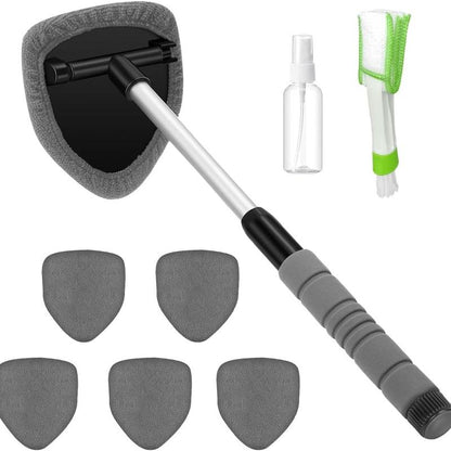 🪟9 PCS Car Window Cleaner Kit Extendable Handle Windshield Cleaning Tool