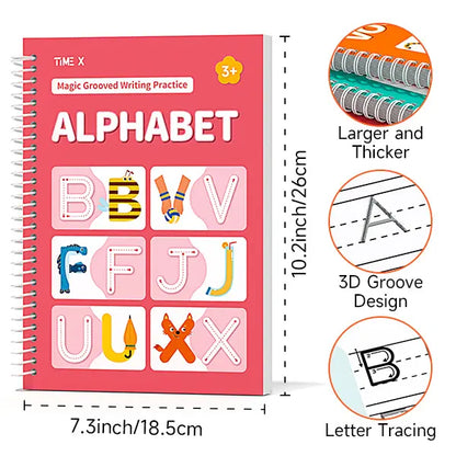📚Reusable Grooved Handwriting Workbook Set | 6 Learning Books