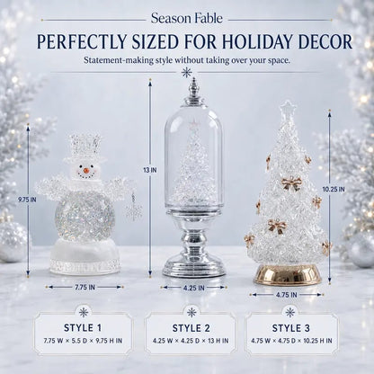 ❄️ Musical Christmas Snow Globe Lantern | Swirling Snow & Warm LED