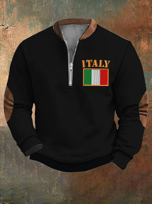 Men's Vintage Italy Printed Sweatshirt