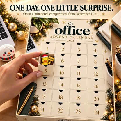🎄 24-Day Office Humor Advent Calendar 2026 – Funny Desk Surprises & Secret Santa Gift for Coworkers