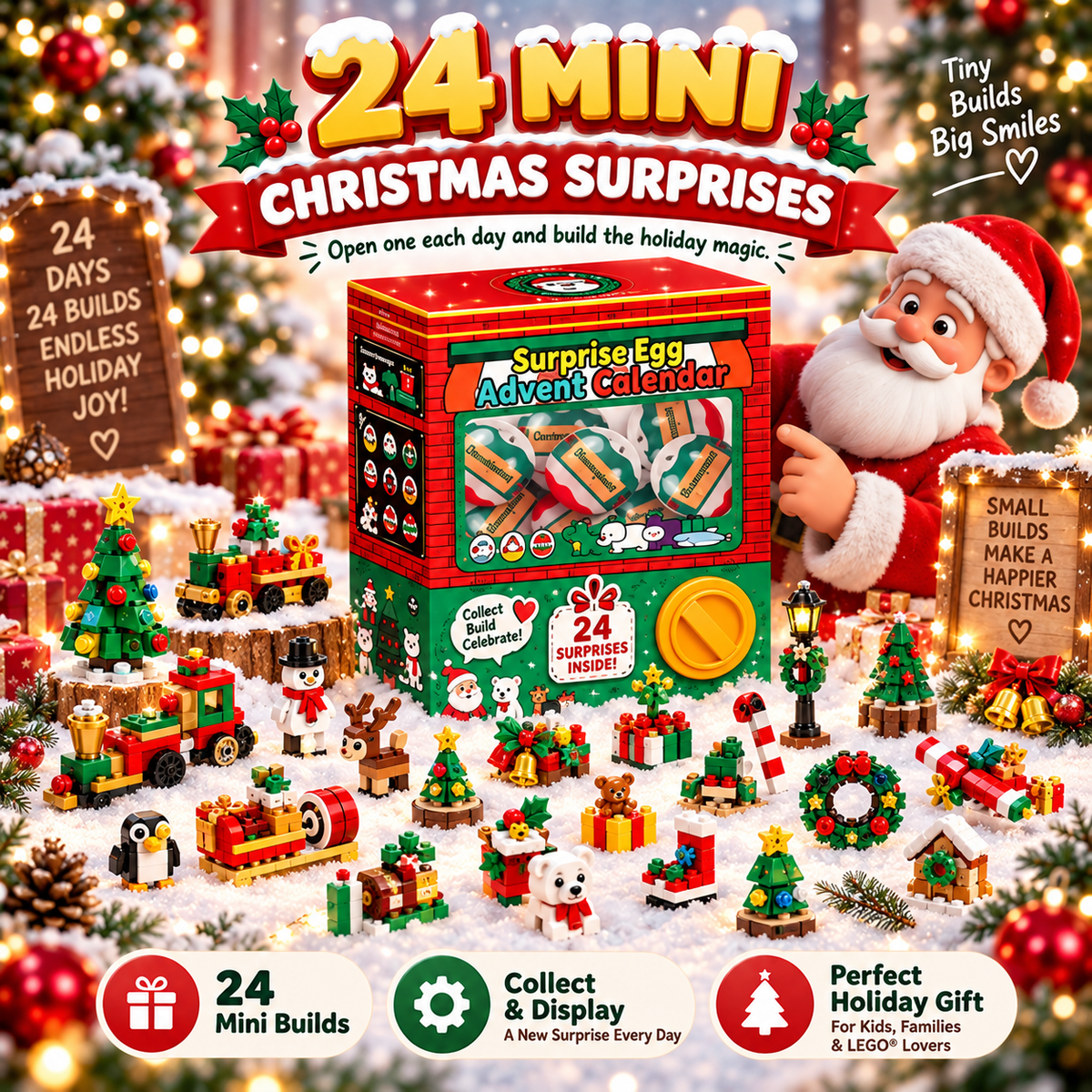 🎅 2026 Christmas Capsule Building Blocks, Surprise Mini Building Set