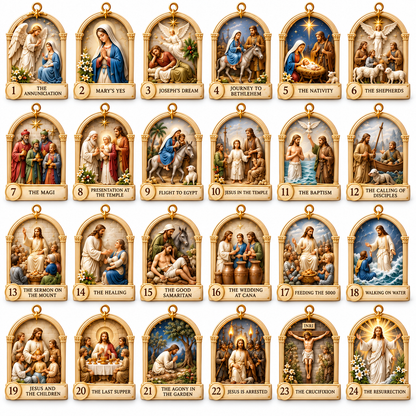 Story of Jesus 2026 – 24 Days of Faith & Wonder Advent Calendar with 24 Unique Biblical Scene Miniatures