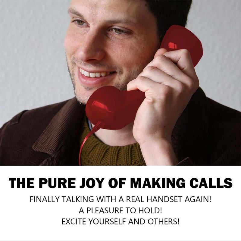 Retro telephone handset lifestyle display