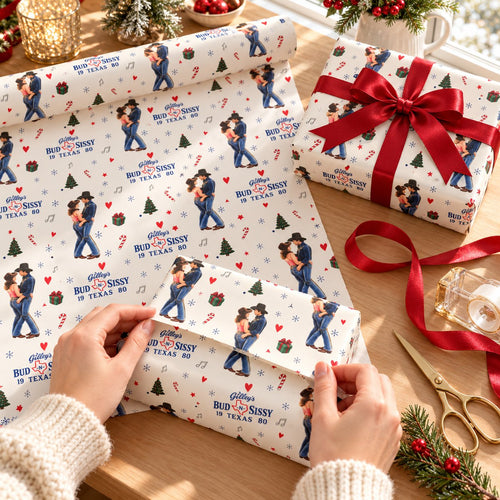 Retro Western Christmas Wrapping Paper 🎄🤠