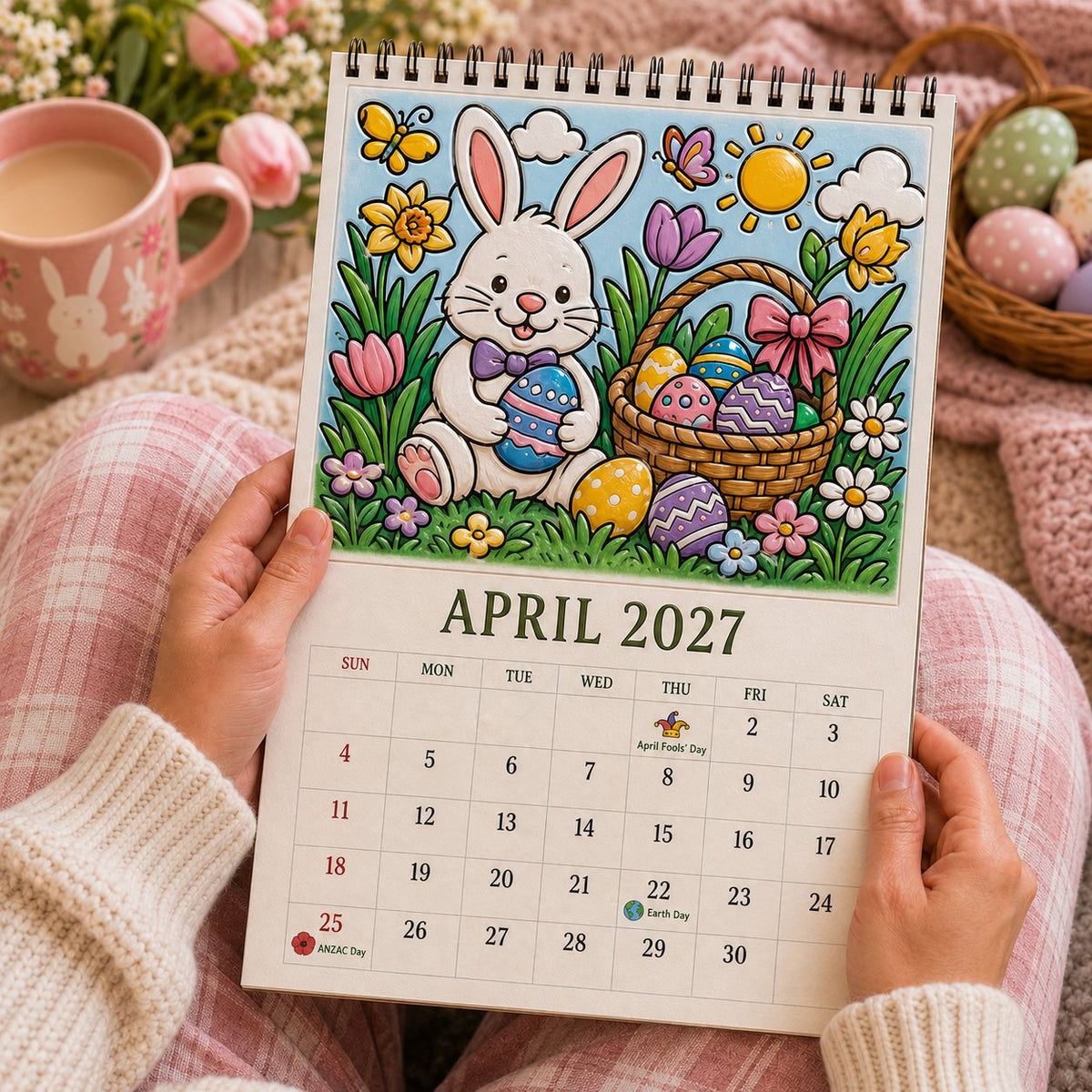 🎨Color The Year 2027: Trace-By-Groove Creative Calendar📅