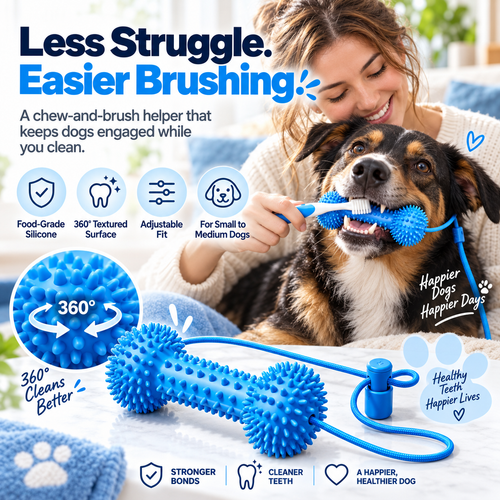 🐶 Dog Dental Chew Helper – Less Struggle, Easier Brushing at Home