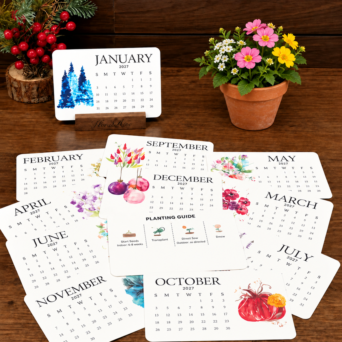 ✨Early Holiday Sale 49% OFF🌱Eco-Friendly Plantable “Timeless” Seed Calendar 2027📆