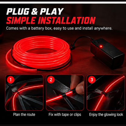 Neon light strip - 360°  light emitting string lamp