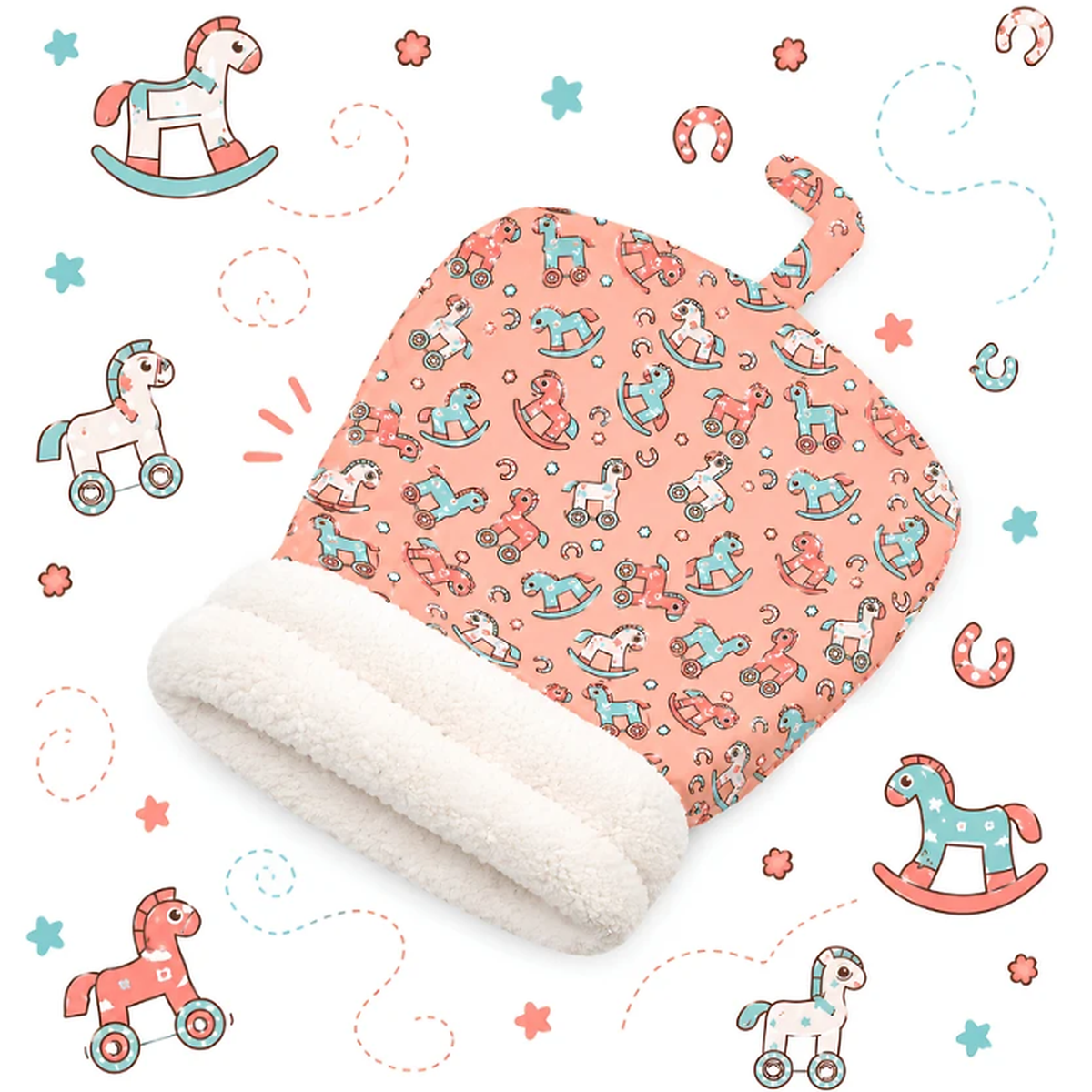 🐾 Cozy Fleece Pet Sleeping Bag – Soft Snuggle Bed for Cats & Small Dogs 💤