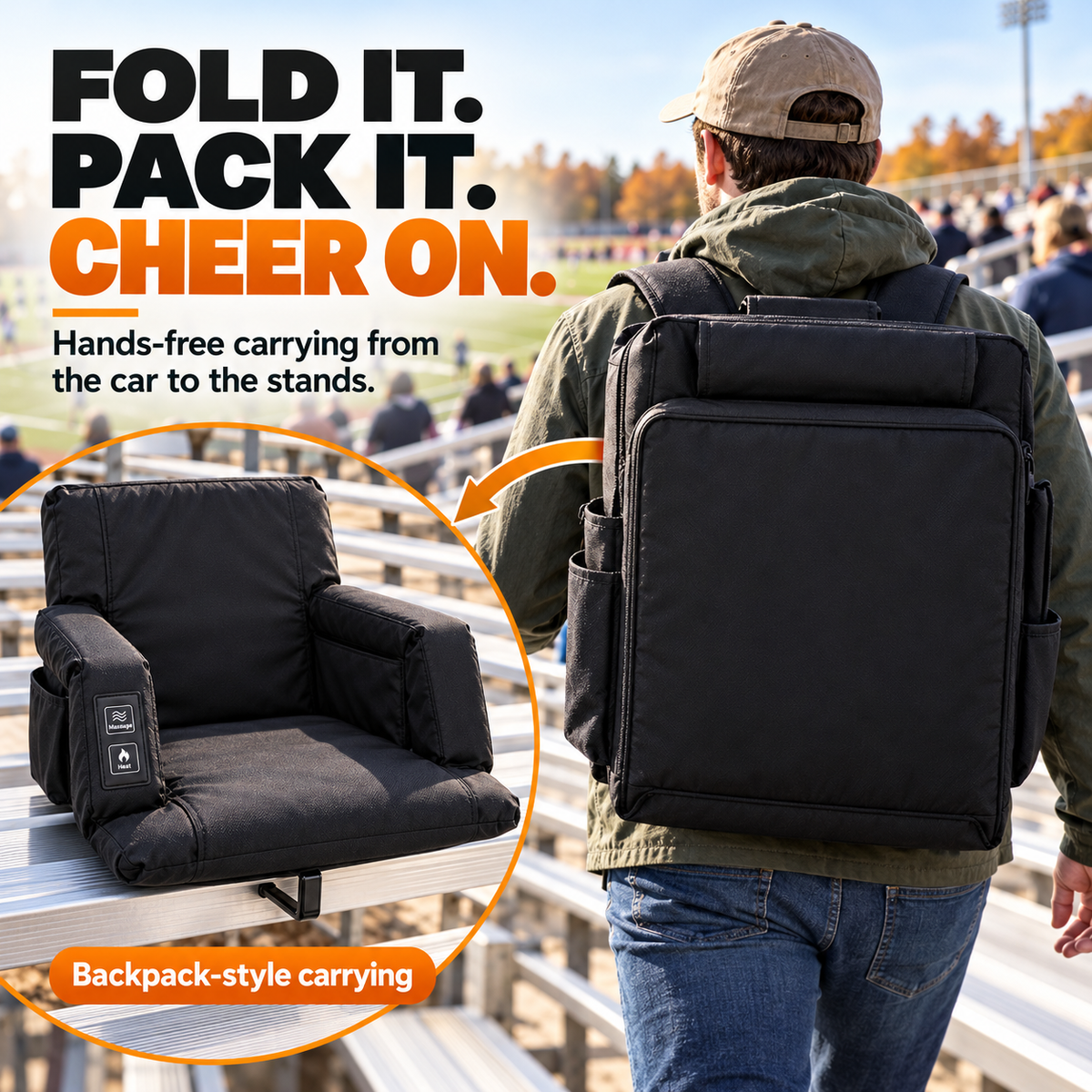 🥰Portable Heated Stadium Seat
