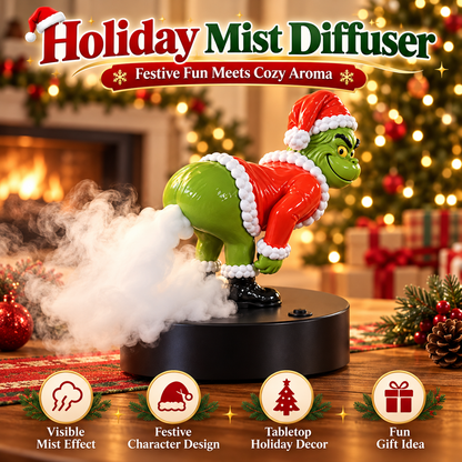 😂 Funny Christmas Green Character Mist Diffuser – Hilarious Butt Mist Effect, Festive Holiday Decor & Gag Gift 🎁