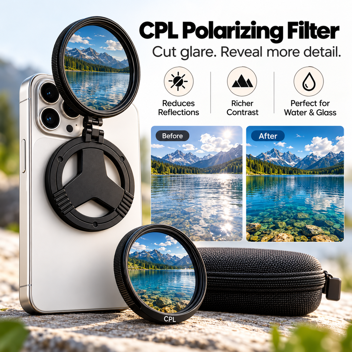 ❤️ MagSafe Camera Filter Kit – Pro Photo & Video Effects