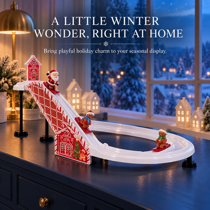 🎄 Gingerbread Christmas Ski Track – A Playful Touch of Holiday Magic✨
