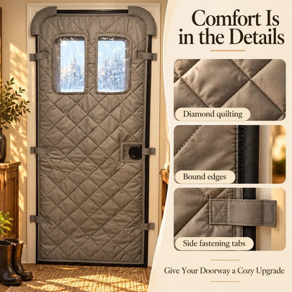 🏠❄️ Magnetic Thermal Door Curtain - Keep the Cold Out & Warmth In🧲🔥