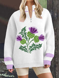 Women's Thistle Scottish Sweatshirt
