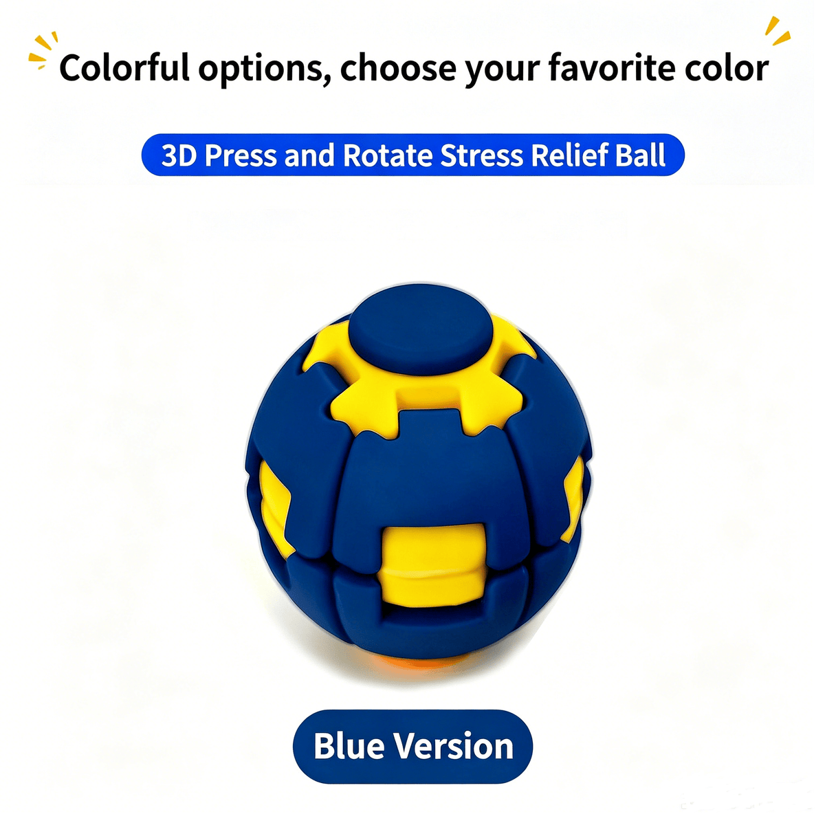 Magic Squishy Spinning Ball – Press-to-Spin Pocket Fidget Toy