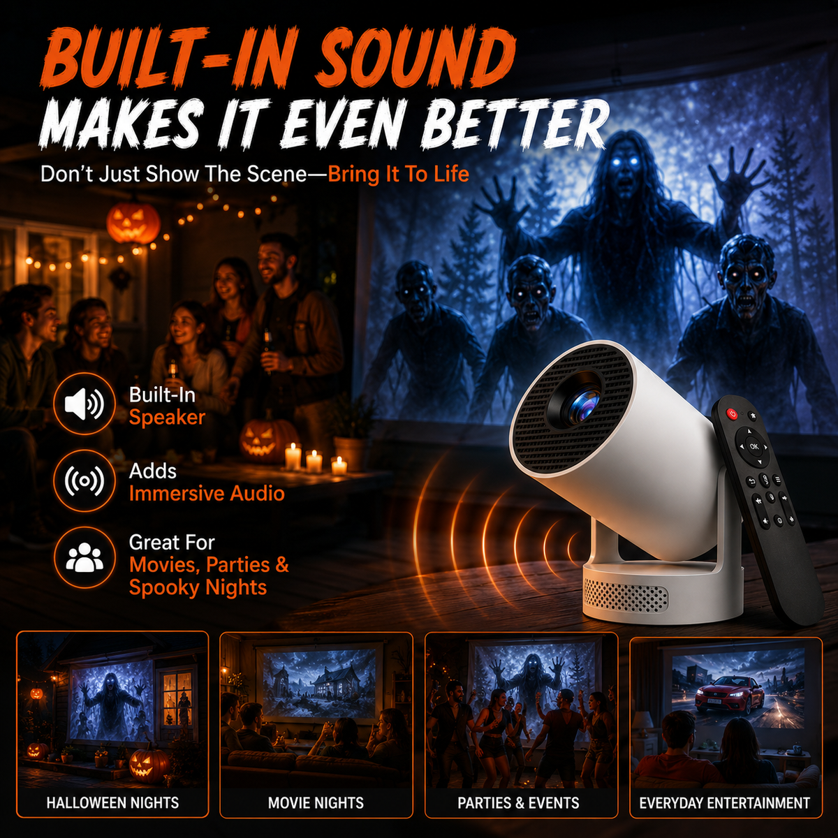 👻New Halloween window projector