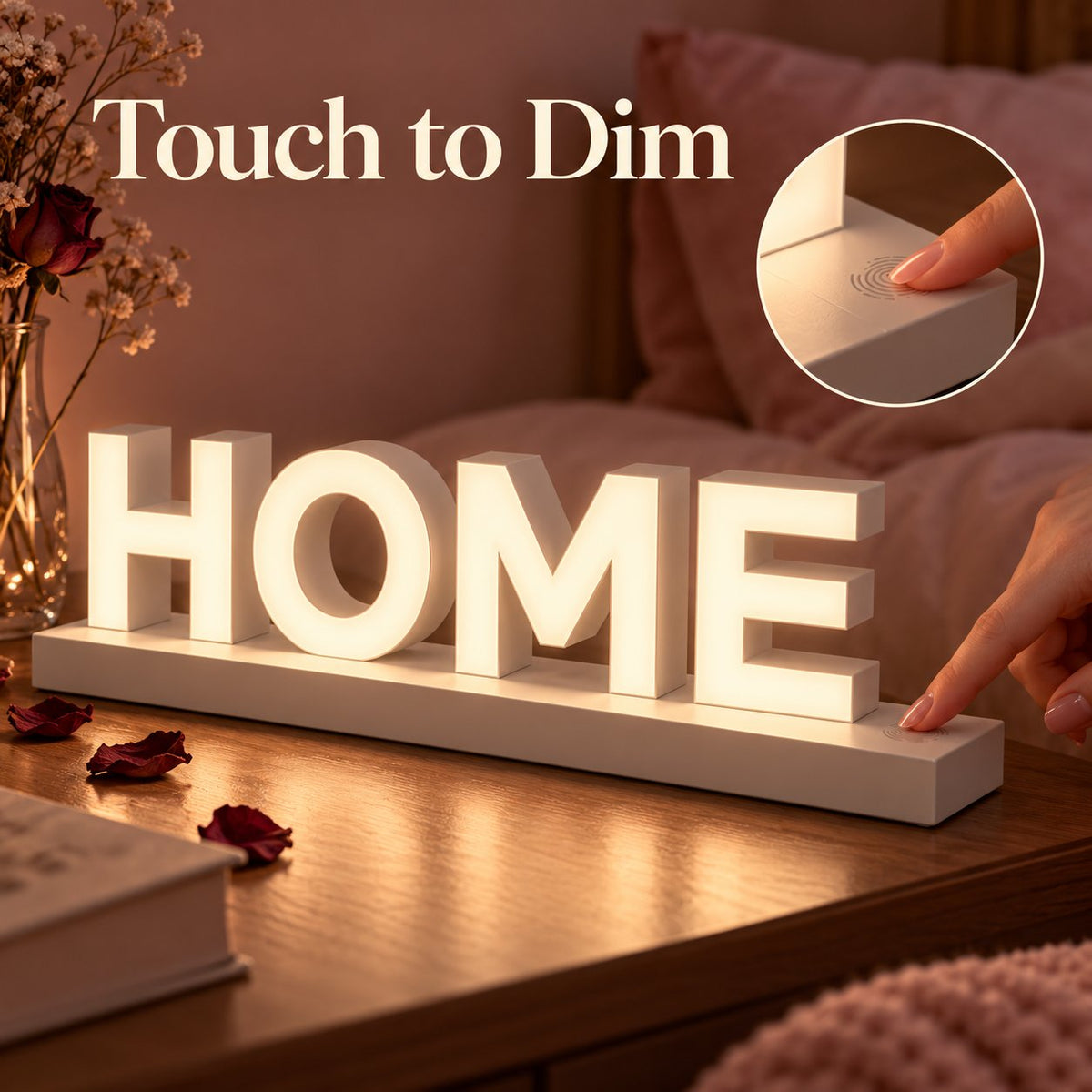 Reconfigurable Magnetic LED Letter Light | For desk & event decor✨🎁