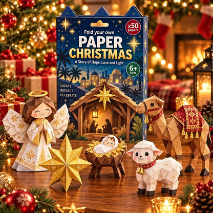 🎄DIY Paper Christmas Craft Kit – 250 Sheets, 5 Festive Themes🌟