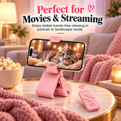 📱Hands-Free Phone Stand with Scroll Remote