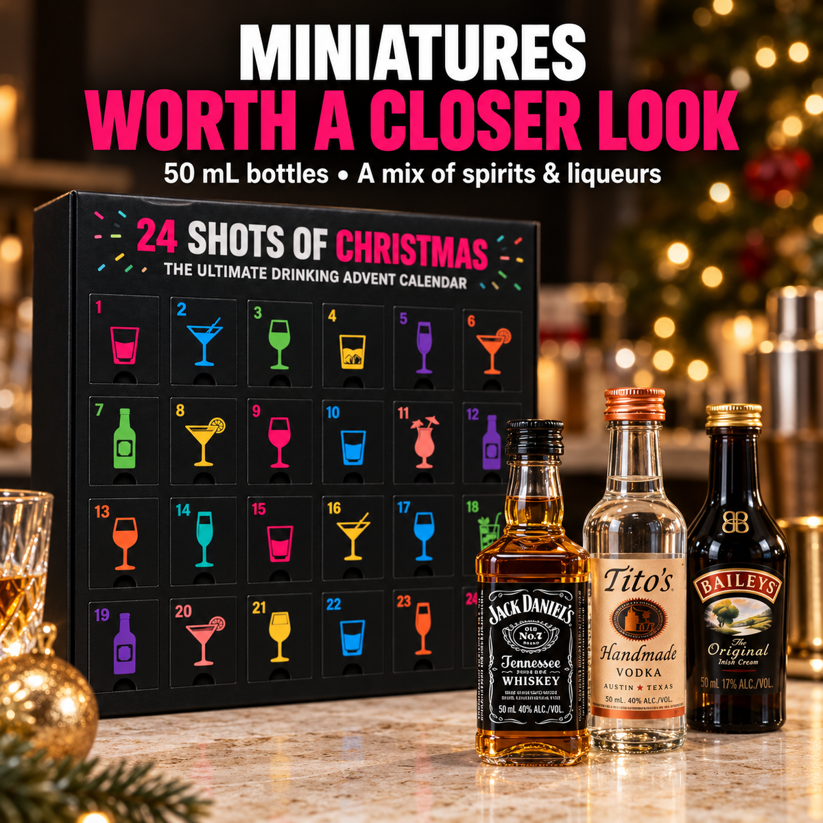 🎄24 Shots Of Christmas - A Holiday Surprise Behind Every Door
