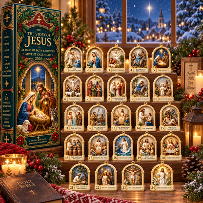 Story of Jesus 2026 – 24 Days of Faith & Wonder Advent Calendar with 24 Unique Biblical Scene Miniatures
