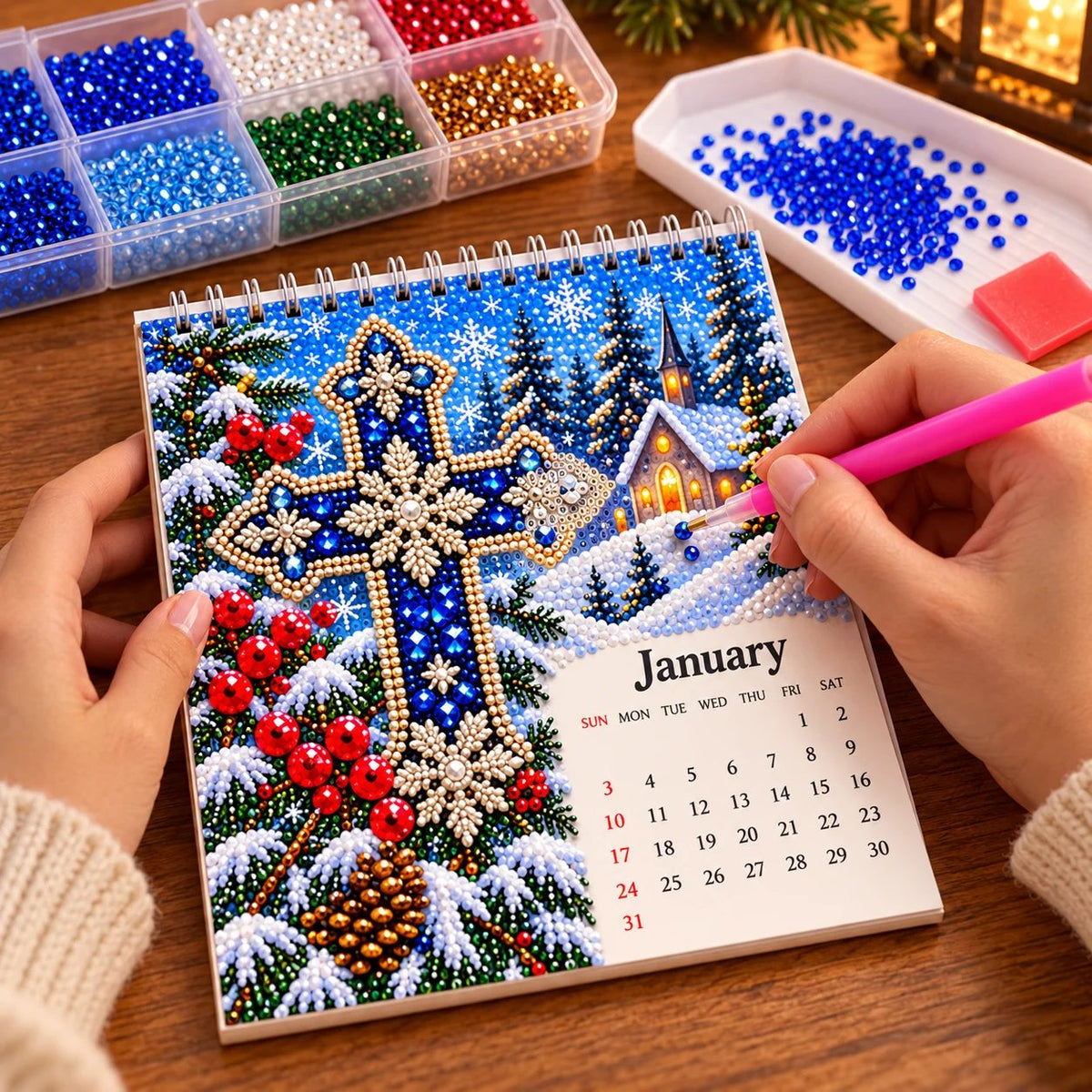 ✝️💎2027 Faith & Blessings DIY Diamond Art Calendar Kit