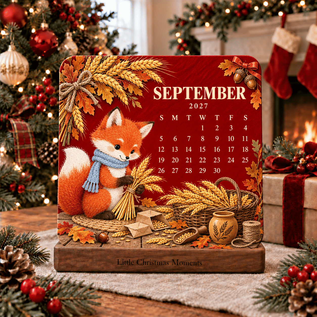 September 2027 fox with autumn wheat harvest