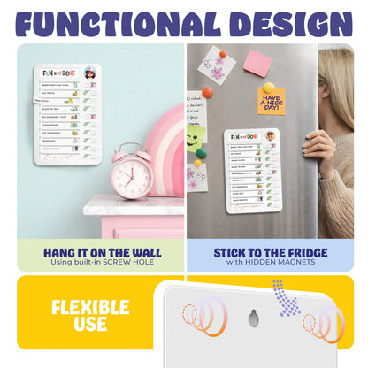 ✨Magnetic Kids Daily Routine Chore Chart, Visual Task Board with Stickers & Icons, Autism & ADHD Kids Routine Tool