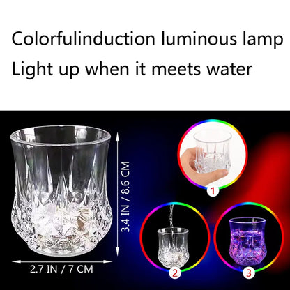 ✨Liquid Activated LED Light Up cups Crystal Drink Set🥂