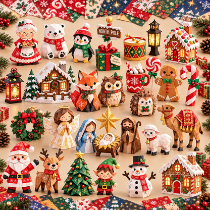 Fold Your Own Paper Christmas
