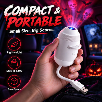 🔥24-Disc USB Car Interior Horror Projector Lamp