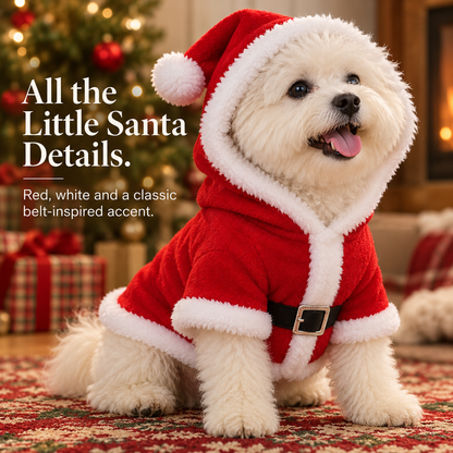 🎄✨Santa Claus Dog Hoodie – Festive Christmas Outfit for Small Dogs
