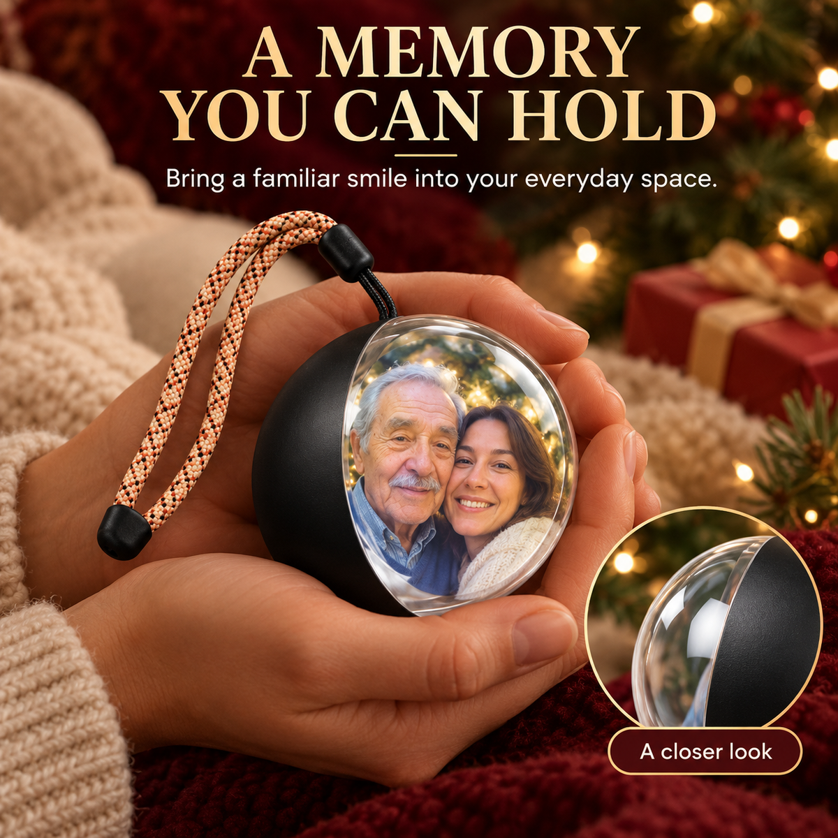 🎄❤️ MemoryGlow™ Personalized Photo Christmas Ornament 🎁✨