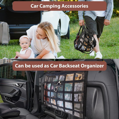 🚙 Car Ceiling Cargo Net – Overhead Storage Organizer for Road Trips