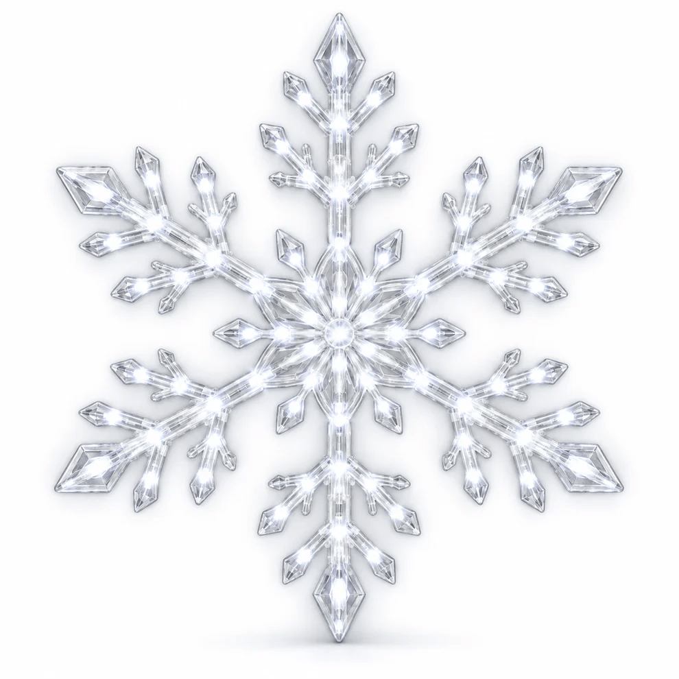 ❄️LED Snowflake Wall Set