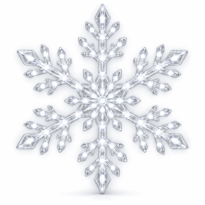 ❄️LED Snowflake Wall Set