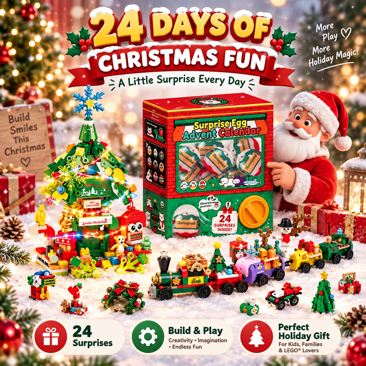 🎅 2026 Christmas Capsule Building Blocks, Surprise Mini Building Set