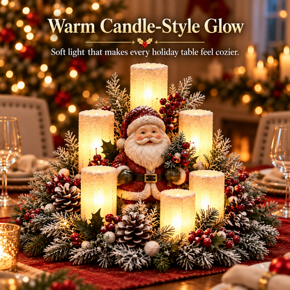 🌲Lighted Christmas Centerpiece – 7 Festive Candle-Style Holiday Designs