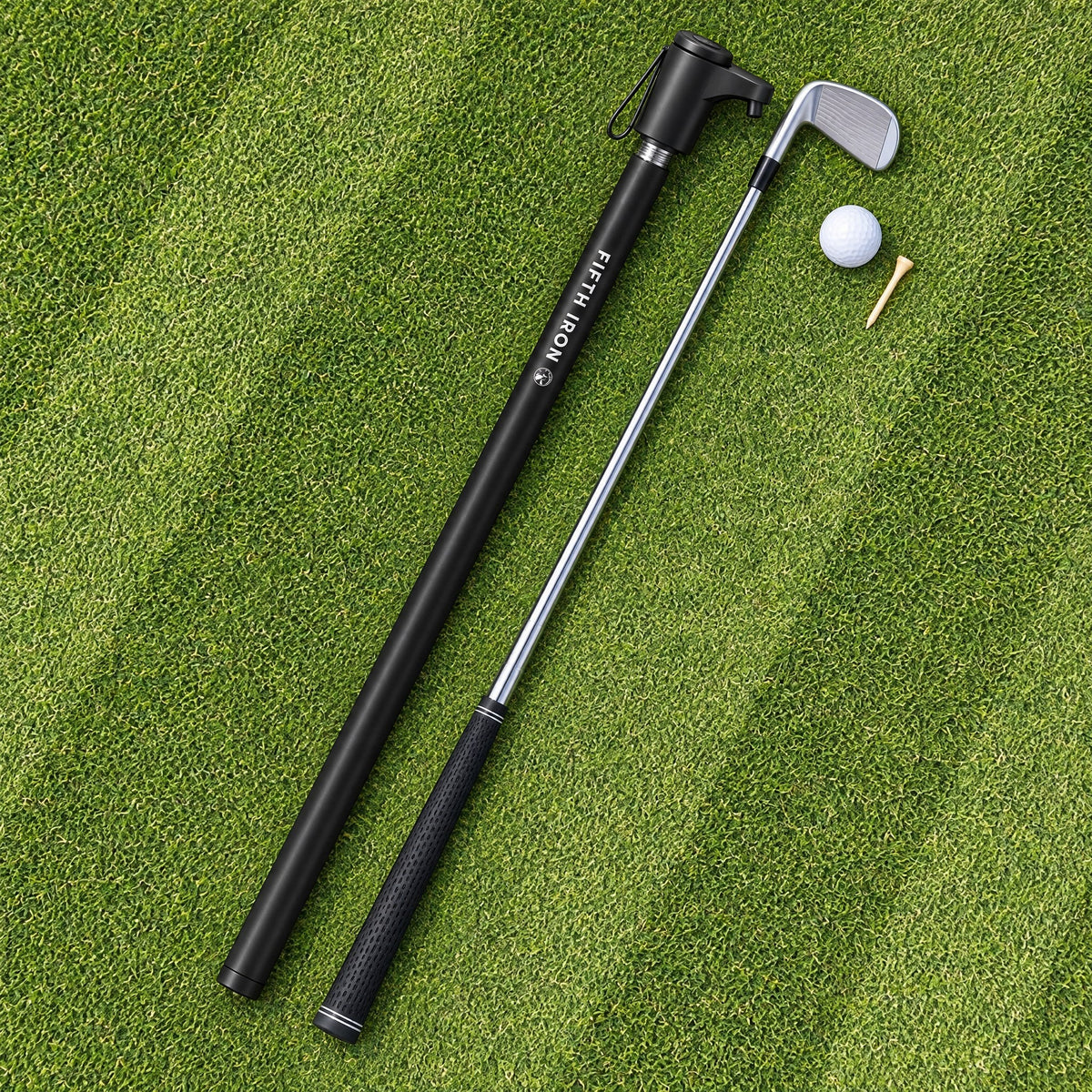 FIFTH IRON lying next to a 7-iron, the same length