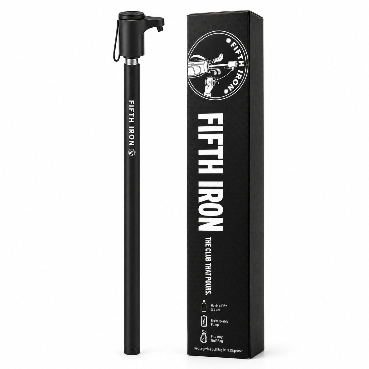 FIFTH IRON drink dispenser standing next to its box