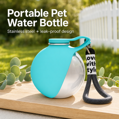 2-in-1 Pet Travel Water Bottle