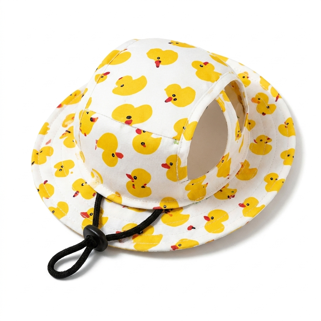 Yellow Ducks LaunchPaw small breed dog hat