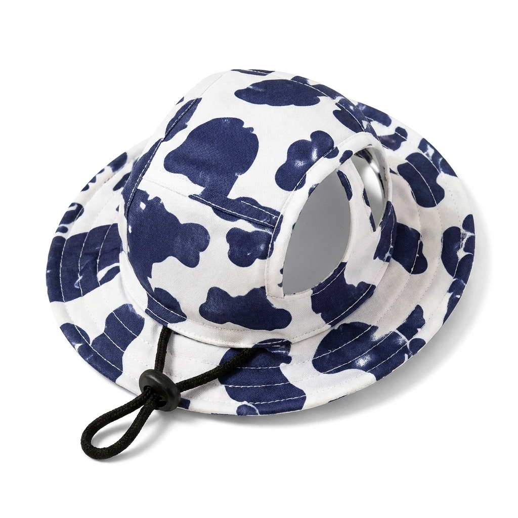 Navy Splat LaunchPaw small breed dog hat