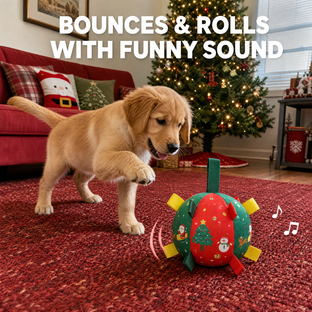 ✨🎁Bounce Paws Christmas Bounce Ball