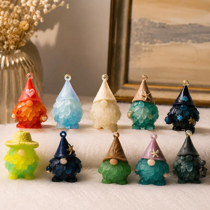 🎄🎅Sea Glass Gnome Advent Calendar 2026,24 Days Acrylic Marine Life Gnome Charms