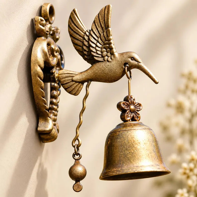 🔔 🐦Vintage Magnetic Animal Door Bell | No-Drill Garden Chime