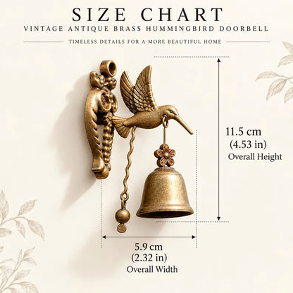 🔔 🐦Vintage Magnetic Animal Door Bell | No-Drill Garden Chime