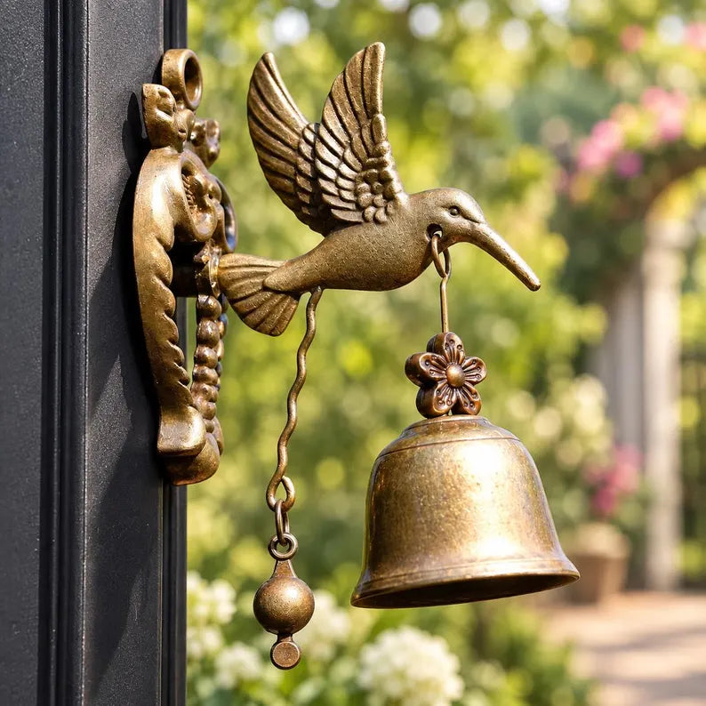 🔔 🐦Vintage Magnetic Animal Door Bell | No-Drill Garden Chime